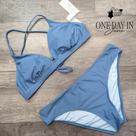 Cupshe Tie Back Bikini Swimsuit Size M - Picture 3 of 7